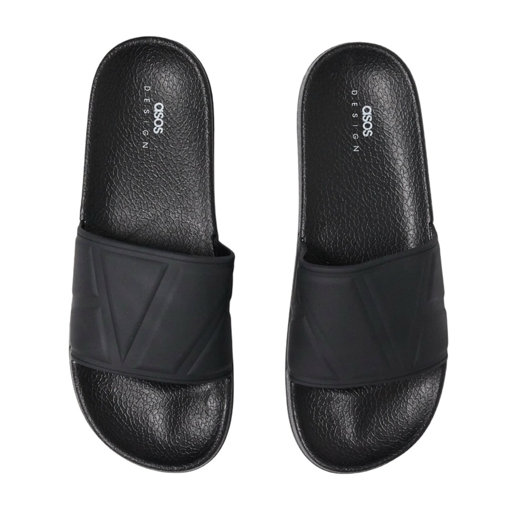 ASOS • Black Slides Sandals